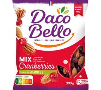 DACO BELLO – Mix Cranberries (Cranberries, amandes & noix de pécan)