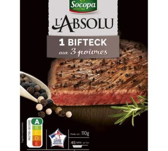 SOCOPA – Bifteck mariné aux 3 poivres 110 g