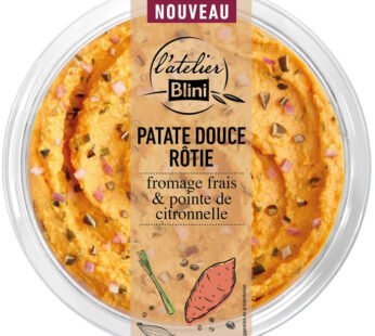 L&rsquo;ATELIER BLINI – Patate douce rôtie fromage frais et pointe de citronnelle 140 g