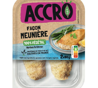 ACCRO – Escalopes panées végétales façon meunière 2x90g