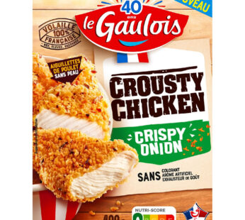 LE GAULOIS Crousty Chicken Aiguillettes de poulet panées saveur crispy onion