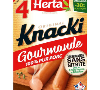 HERTA Knacki – Saucisses de Strasbourg sans nitrite (280 g)