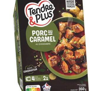 TENDRE & PLUS – Porc au caramel et au gingembre 350 g