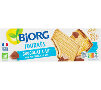 BJORG – Biscuits fourrés au chocolat au lait bio 225 g