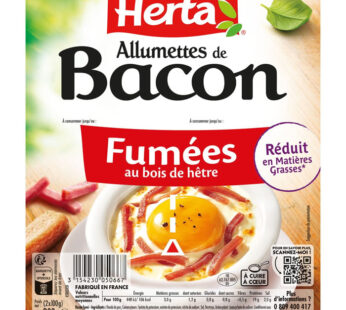 HERTA Allumettes fumées de bacon Moyen Format