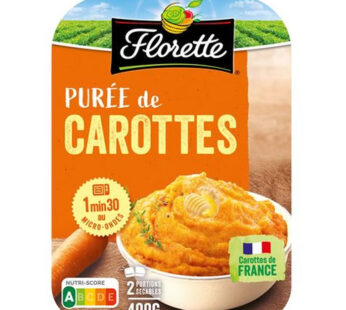 FLORETTE Purée de carottes fraîche 2x200g
