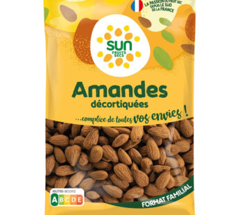 SUN – Amandes décortiquées sans sel ajouté