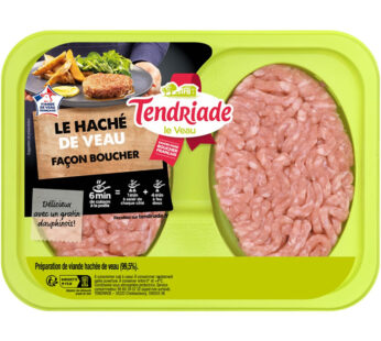 TENDRIADE – Préparation de viande hachée de veau 15% M.G 2 x 100 g