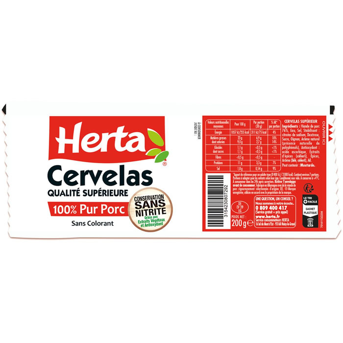 HERTA Cervelas pur porc sans nitrite – Image 2